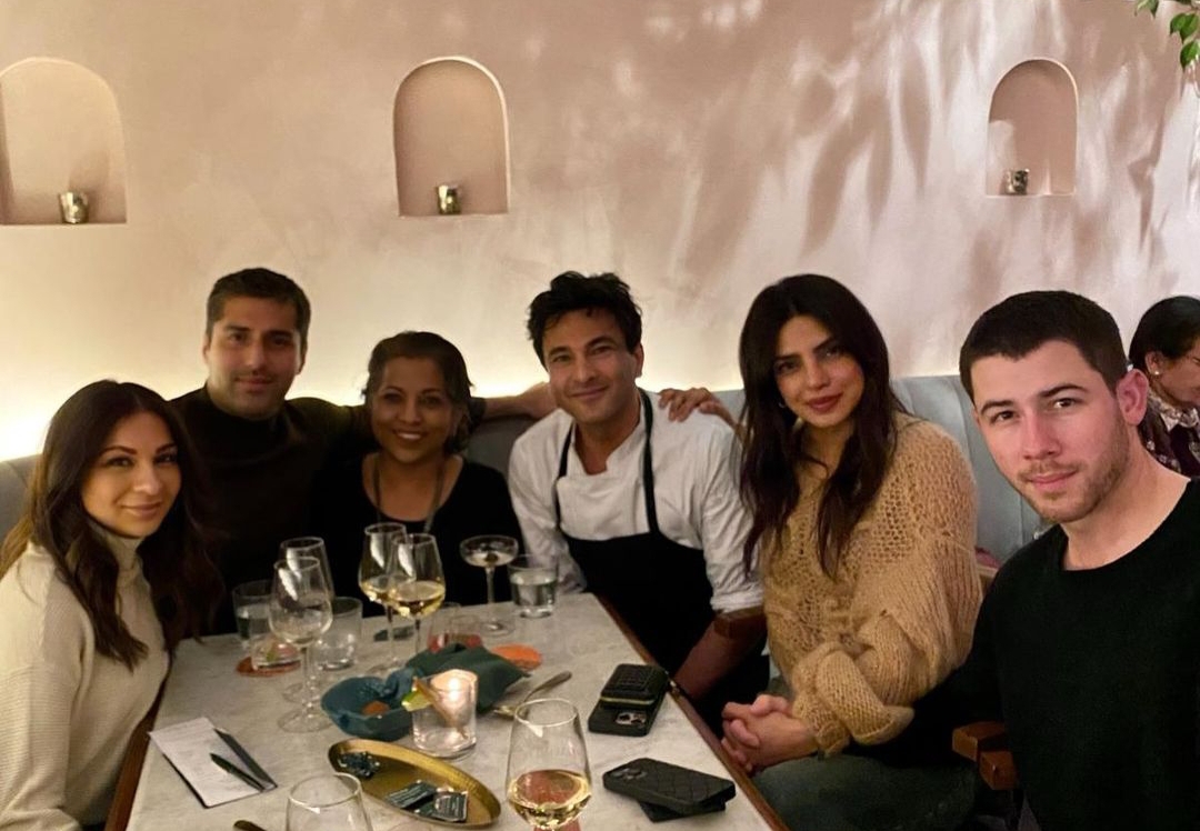 Priyanka Chopra and Nick Jonas Enjoy a Taste of India at Chef Vikas Khanna’s New York Restaurant, Bungalow